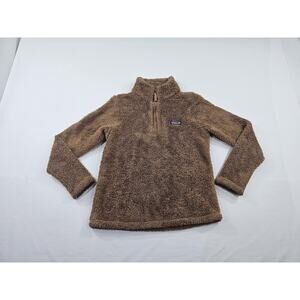Patagonia Fleece Pullover Jacket Brown Womens Sz S Osito Style